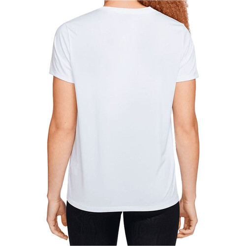 Nike camisetas fitness mujer DRI-FIT BLANCO