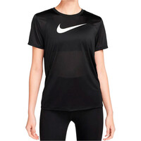 Nike camisetas fitness mujer DRI-FIT NEGRO vista frontal