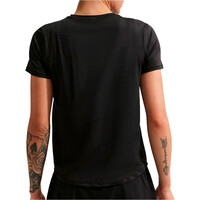 Nike camisetas fitness mujer DRI-FIT ONE CLASSIC NEGRO vista trasera