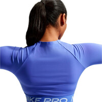 Nike camisetas fitness mujer DRI-FIT PRO 365 MORADO 03