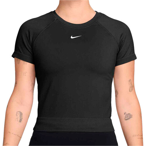 Nike camisetas fitness mujer DRI-FIT PRO NEGRO