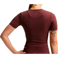 Nike camisetas fitness mujer W NK DF ZENVY SS TOP NEGRO vista trasera