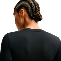 Nike camisetas fitness mujer W NK ONE DF FITTED LS TOP NEGRO 03