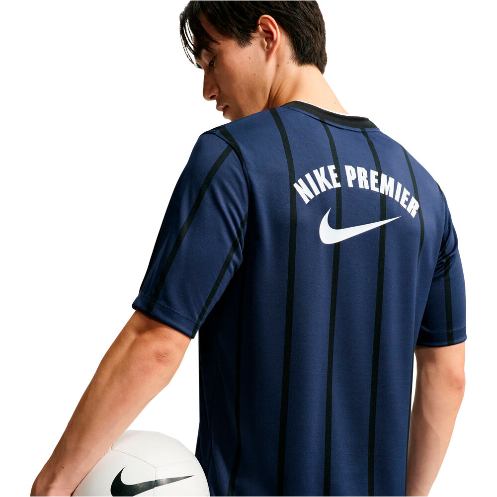 Nike camisetas fútbol manga corta M NK DF PRMR STRIPE SS JSY AZUL 03