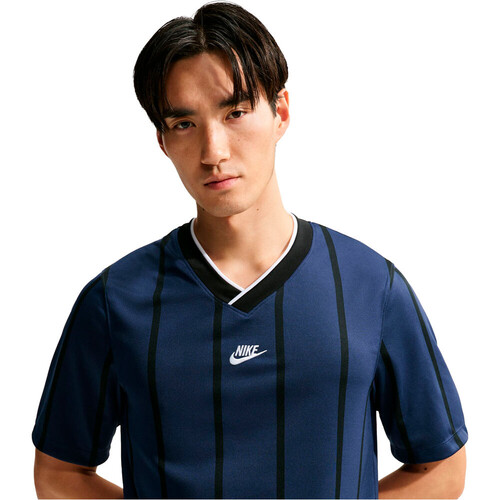 Nike camisetas fútbol manga corta M NK DF PRMR STRIPE SS JSY AZUL