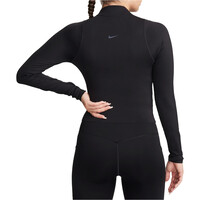 Nike camisetas yoga DRI-FIT ZENVY NEGRO vista trasera