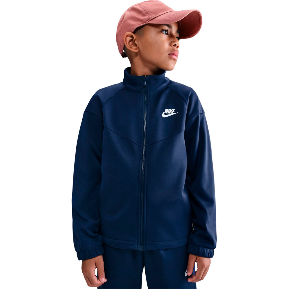 Nike chándal niño DRI-FIT SPORTSWEAR AZUL vista detalle