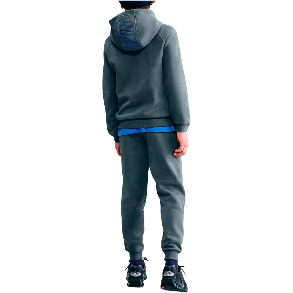 Nike chándal niño SPORTSWEAR CLUB GRIS vista trasera