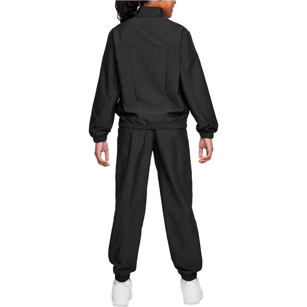 Nike chándal niño SPORTSWEAR NEGRO vista trasera