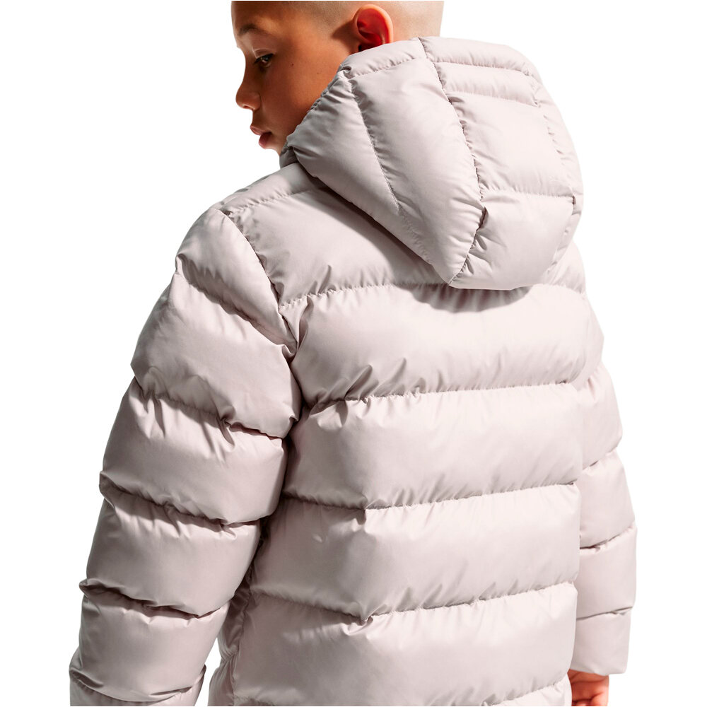 Nike chaqueta niña THERMA-FIT SPORTSWEAR MARRON vista trasera