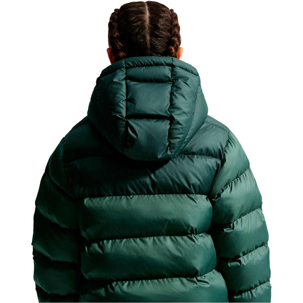 Nike chaqueta niño K NSW TF ADP PUFFER COLORBLOCK VERDE vista trasera