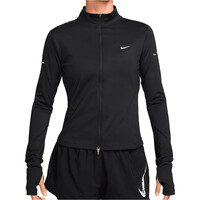 Nike CHAQUETA RUNNING MUJER DRI-FIT SWIFT NEGRO vista frontal