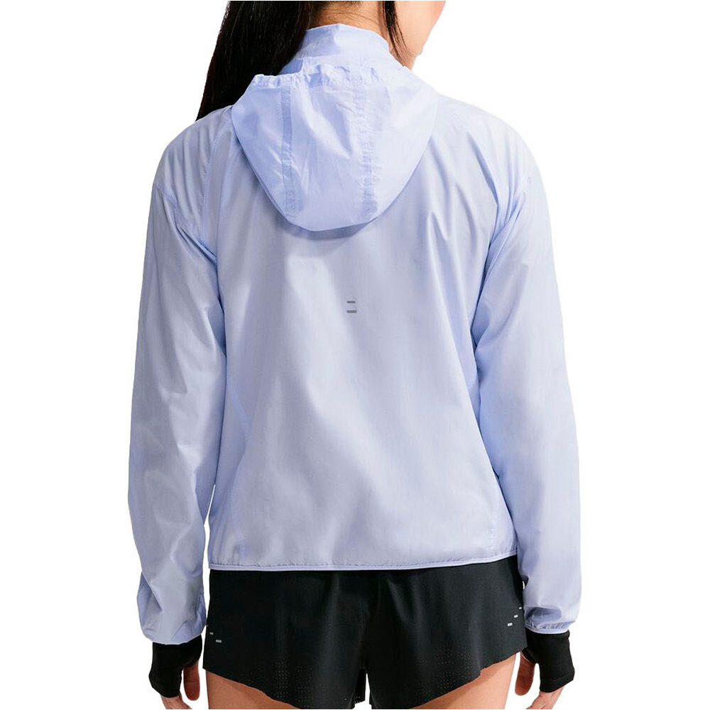 Nike CHAQUETA RUNNING MUJER W NK TEMPO REPEL JKT MORADO vista trasera
