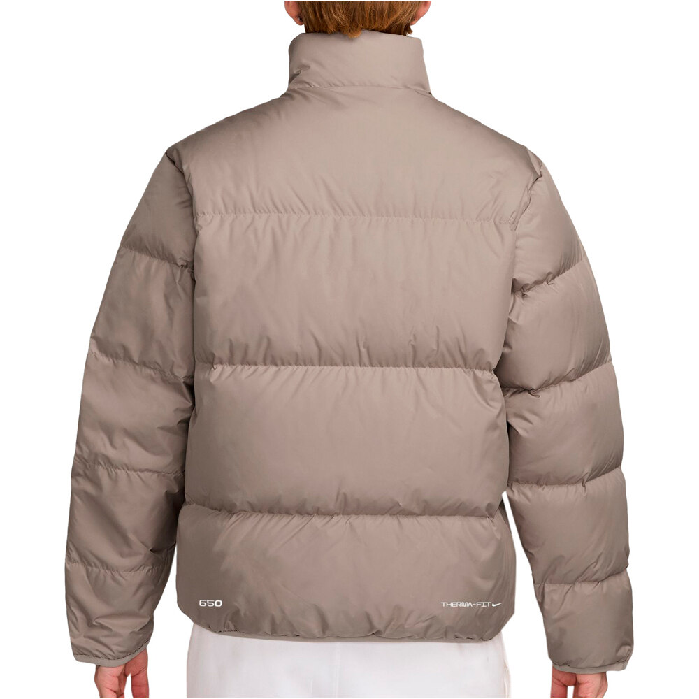 Nike chaquetas hombre M NK TF CLUB PUFFER JACKET 650 MARRON vista trasera