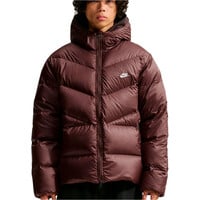 Nike chaquetas hombre M NK WINDRUNNER STMNT DWN JKT MARRON vista frontal
