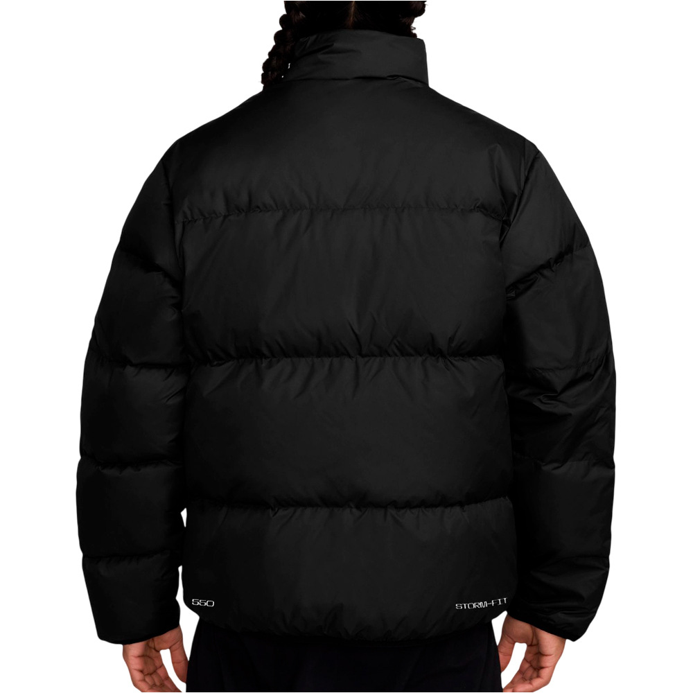 Nike chaquetas hombre THERMA-FIT CLUB 650 NEGRO vista trasera