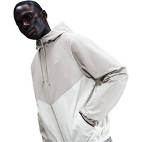 Nike chaquetas hombre WINDRUNNER GRIS vista detalle