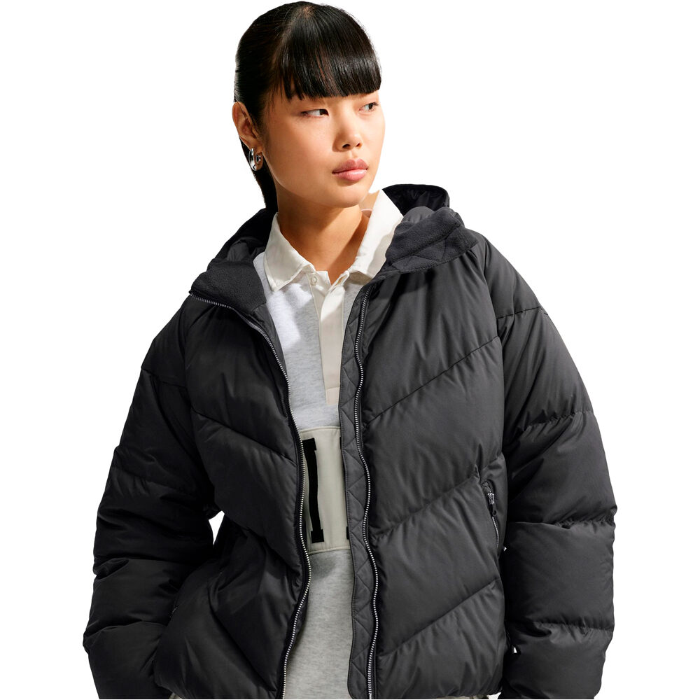 Nike chaquetas mujer W NK SF DWN WPFR WRMST HD JKT NEGRO vista detalle