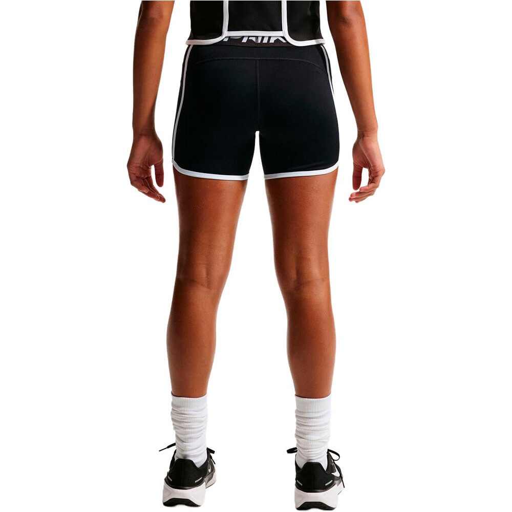 Nike malla corta niña DRI-FIT PRO NEGRO vista trasera