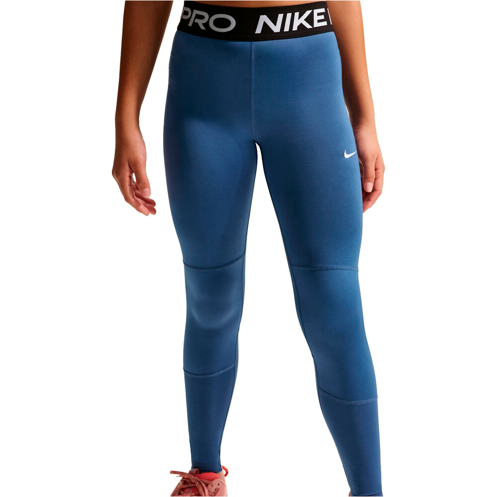 Nike malla larga niña DRI-FIT PRO AZUL vista detalle