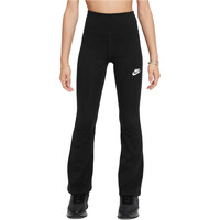 Nike malla larga niña SPORTSWEAR CLUB NEGRO vista frontal