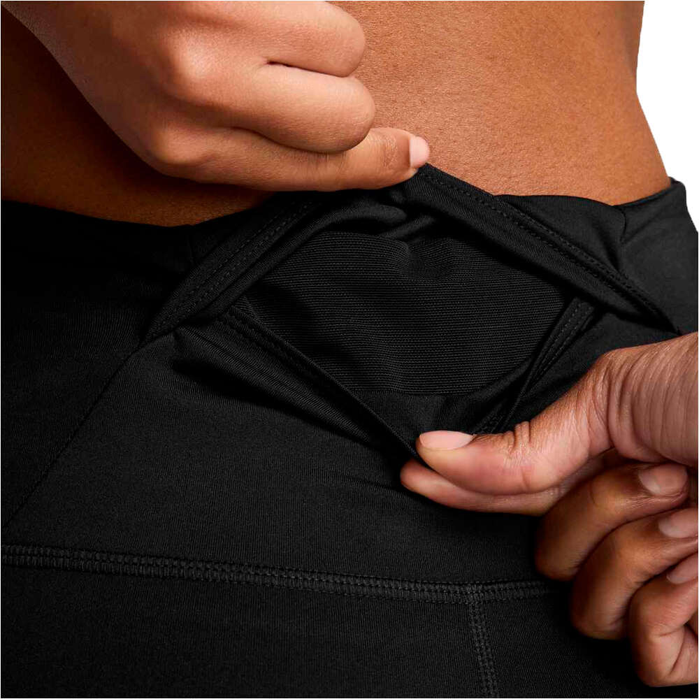 Nike malla larga running mujer DRI-FIT TEMPO NEGRO vista detalle