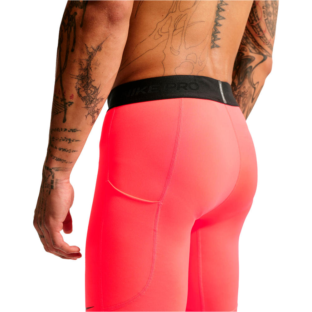 Nike mallas cortas fitness hombre M NP DF LONG SHORT ROJO vista detalle