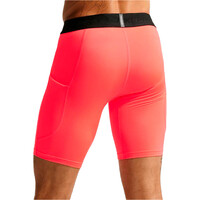 Nike mallas cortas fitness hombre M NP DF LONG SHORT ROJO vista trasera