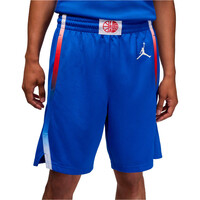 Nike pantalón baloncesto FRA M NK LMTD SHRT ROAD O 24 AZUL vista frontal