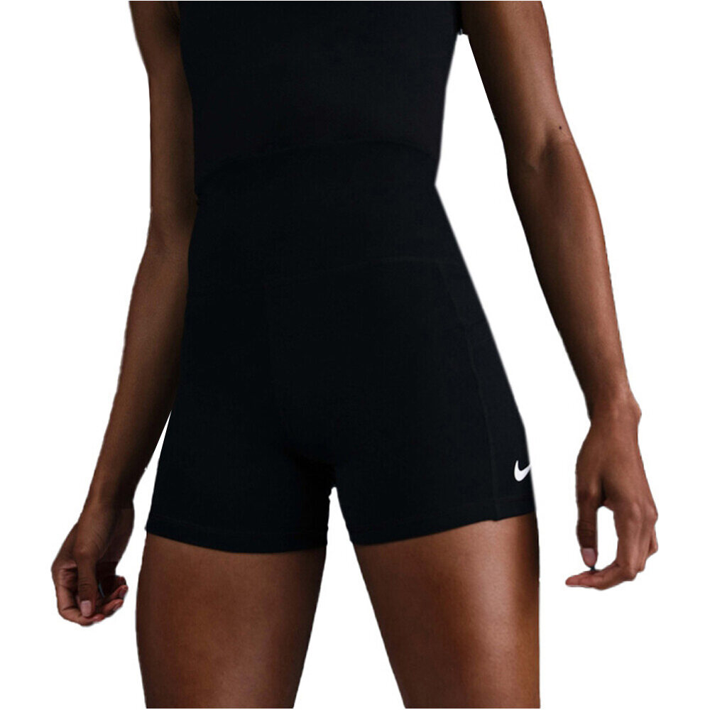 Nike pantalon corto tenis mujer DRI-FIT COURT NEGRO vista detalle