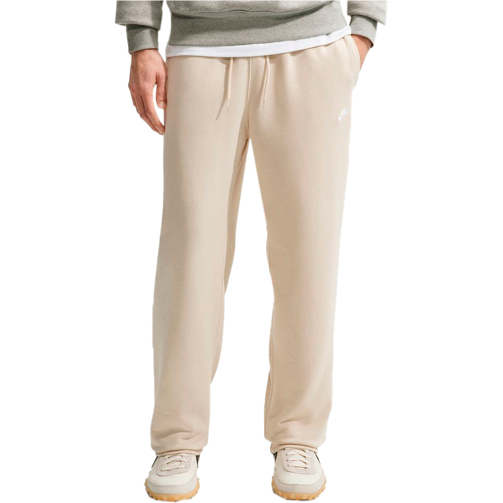 Nike pantalón hombre M NK CLUB FT OH PANT MARRON vista frontal