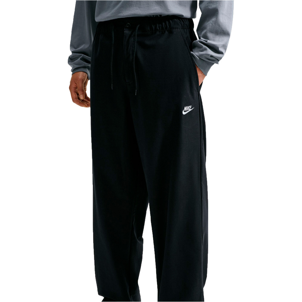 Nike pantalón hombre M NK CLUB STRAIGHT PANT NEGRO vista detalle