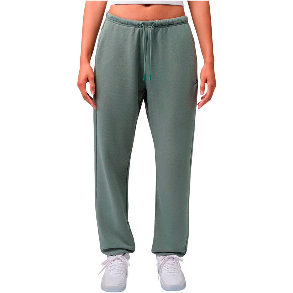 Nike pantalón mujer DRI-FIT JORDAN SPORT VERDE vista frontal