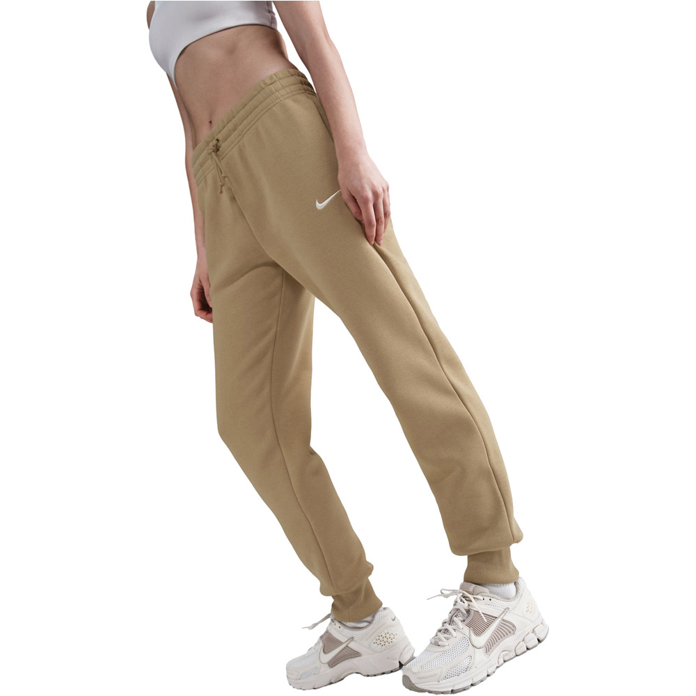 Nike pantalón mujer SPORTSWEAR PHOENIX MARRON vista detalle