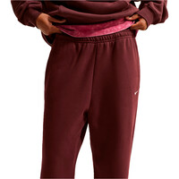 Nike pantalón mujer W NK STDO FLC MW HR OS CFF PNT ROJO vista detalle