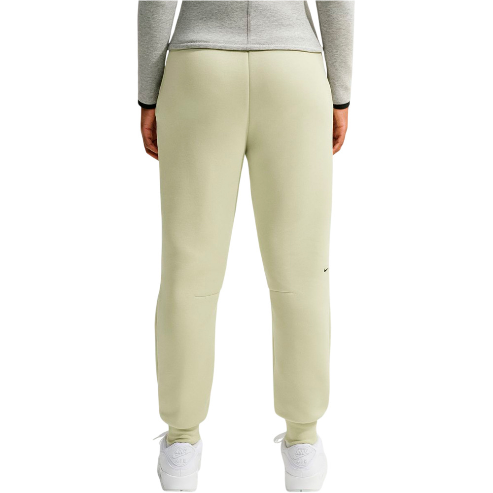 Nike pantalón mujer W NSW TCH FLC MR JGGER 2 VERDE vista trasera