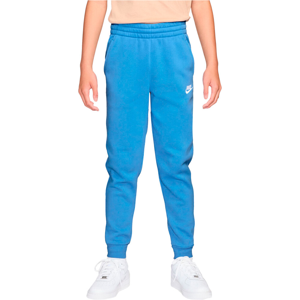 Nike pantalón niño SPORTSWEAR CLUB AZUL vista frontal