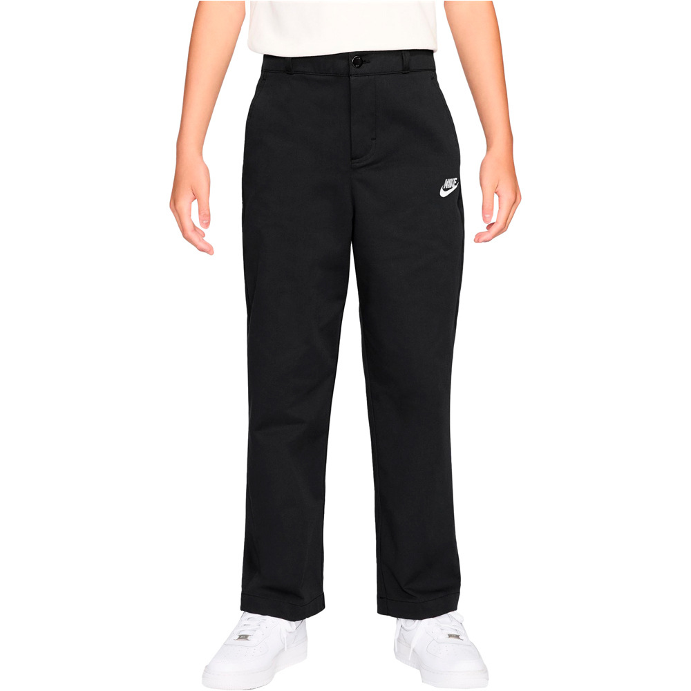 Nike pantalón niño SPORTSWEAR CLUB GRIS vista frontal