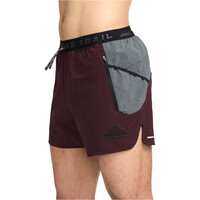 Nike pantalón running hombre DRI-FIT SECOND SUNRISE ROJO vista trasera