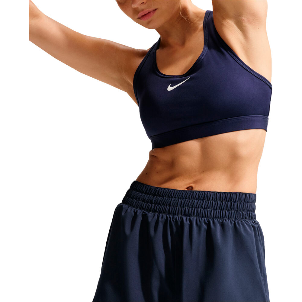 Nike pantalón running mujer DRI-FIT ONE AZUL vista detalle