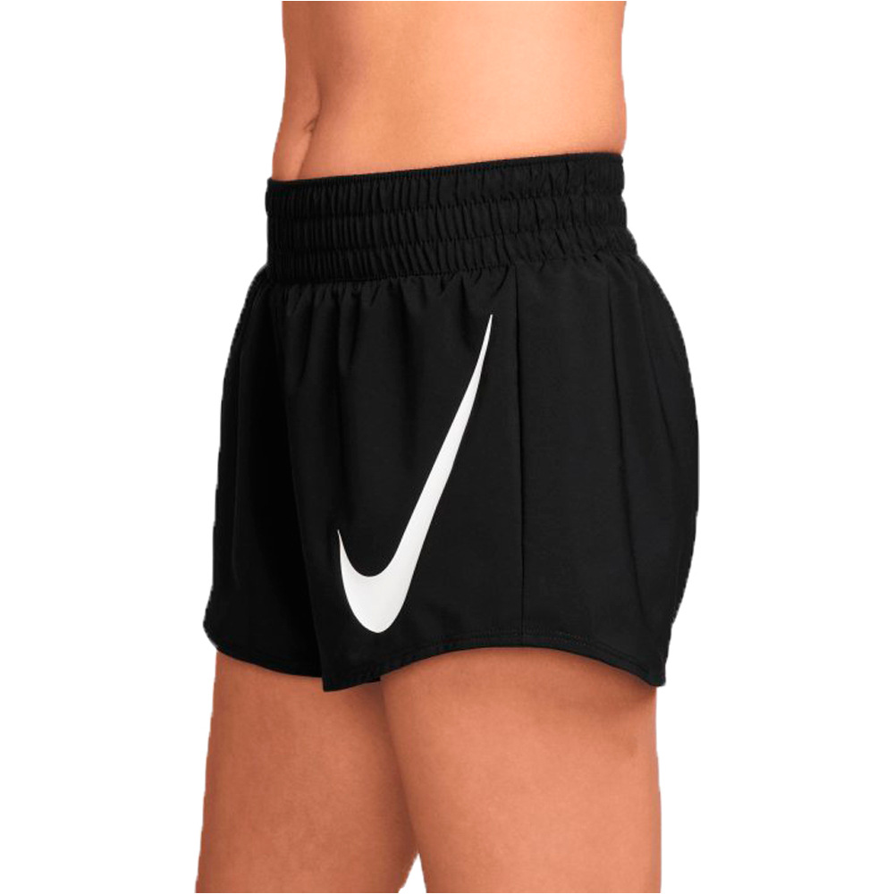 Nike pantalón running mujer DRI-FIT ONE SWOOSH NEGRO vista detalle