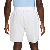Nike pantalón tenis hombre DRI-FIT COURT ADVANTAGE BLANCO vista trasera