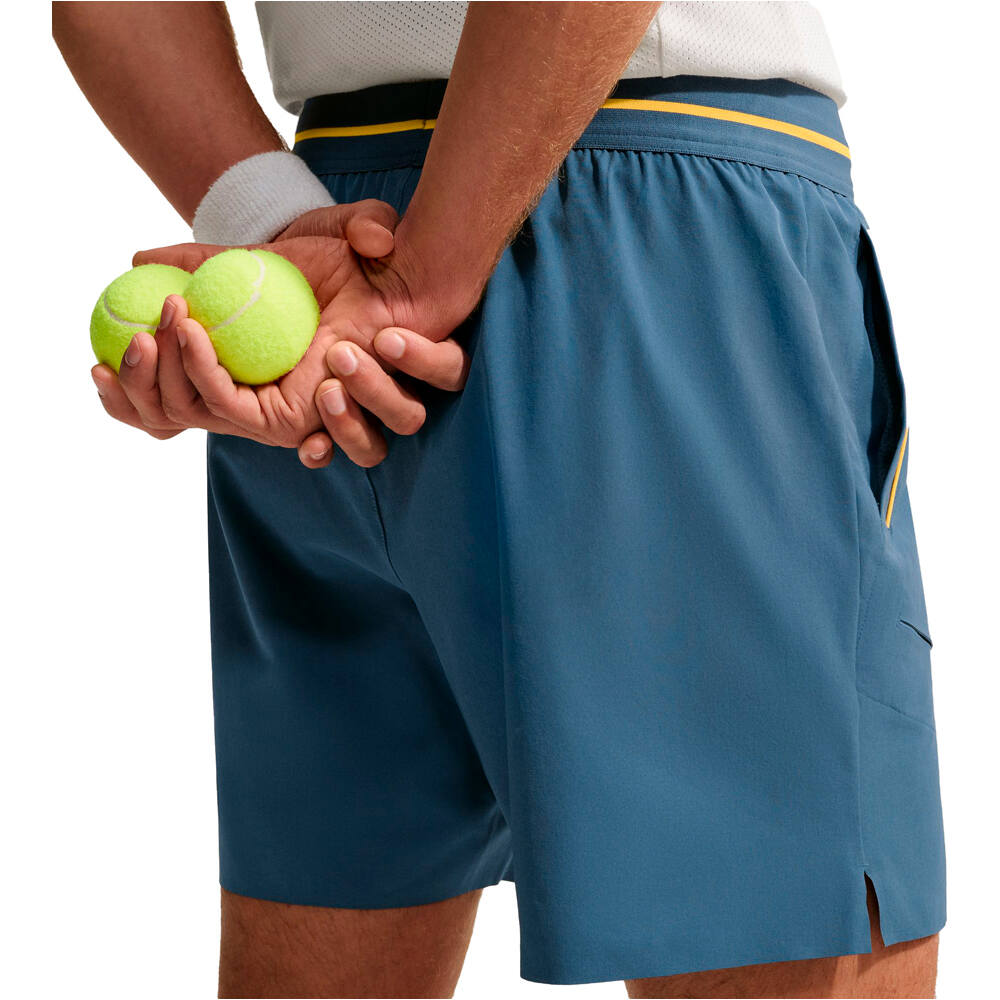 Nike pantalón tenis hombre M NKCT DF ADVTG 6IN SHORT GRIS 03
