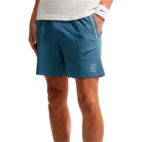 Nike pantalón tenis hombre M NKCT DF ADVTG 6IN SHORT GRIS