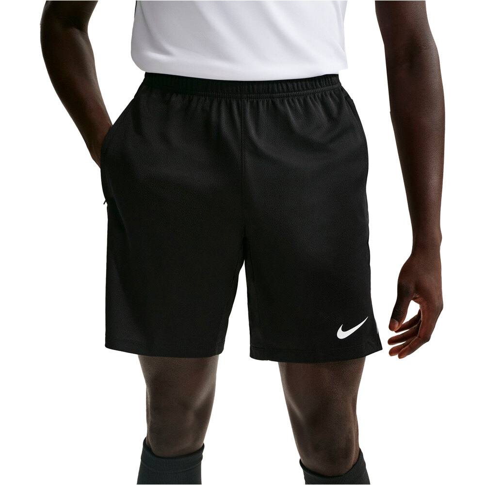 Nike pantalones cortos futbol DRI-FIT STRIKE NEGRO vista frontal