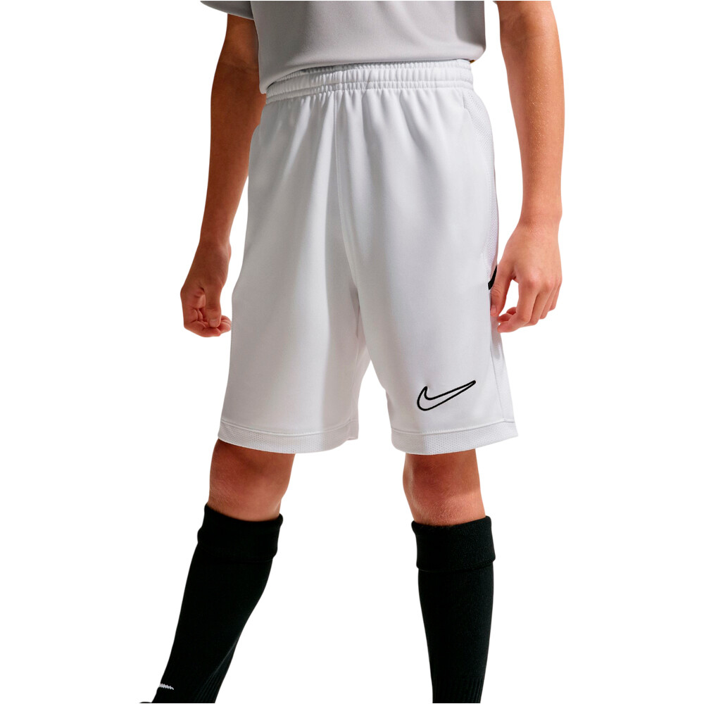 Nike pantalones cortos futbol niño DRI-FIT ACADEMY BLANCO vista frontal