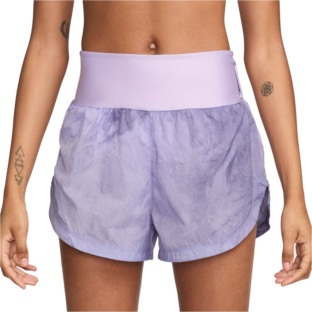 Nike pantalones cortos trail running mujer TRAIL RPL MORADO vista frontal