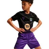 Nike pantalones fútbol oficiales niño BARCELONA 26/27 SEGUNDA EQUIPACION KOBE MORADO 03