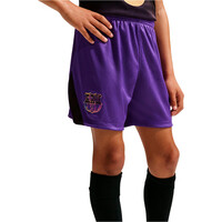 Nike pantalones fútbol oficiales niño BARCELONA 26/27 SEGUNDA EQUIPACION KOBE MORADO vista frontal