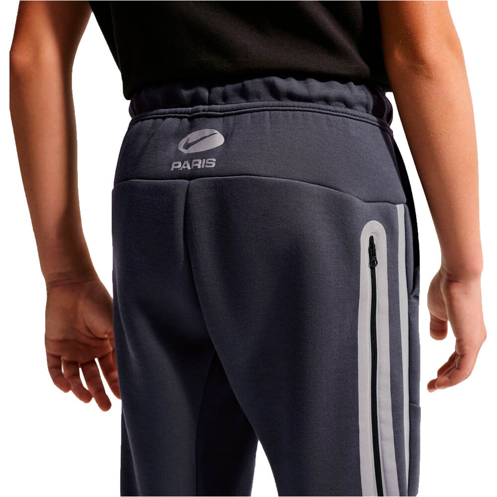 Nike pantalones largos futbol niño PSG BNSW TCH FLC JGGR RFLCT WP GRIS 03